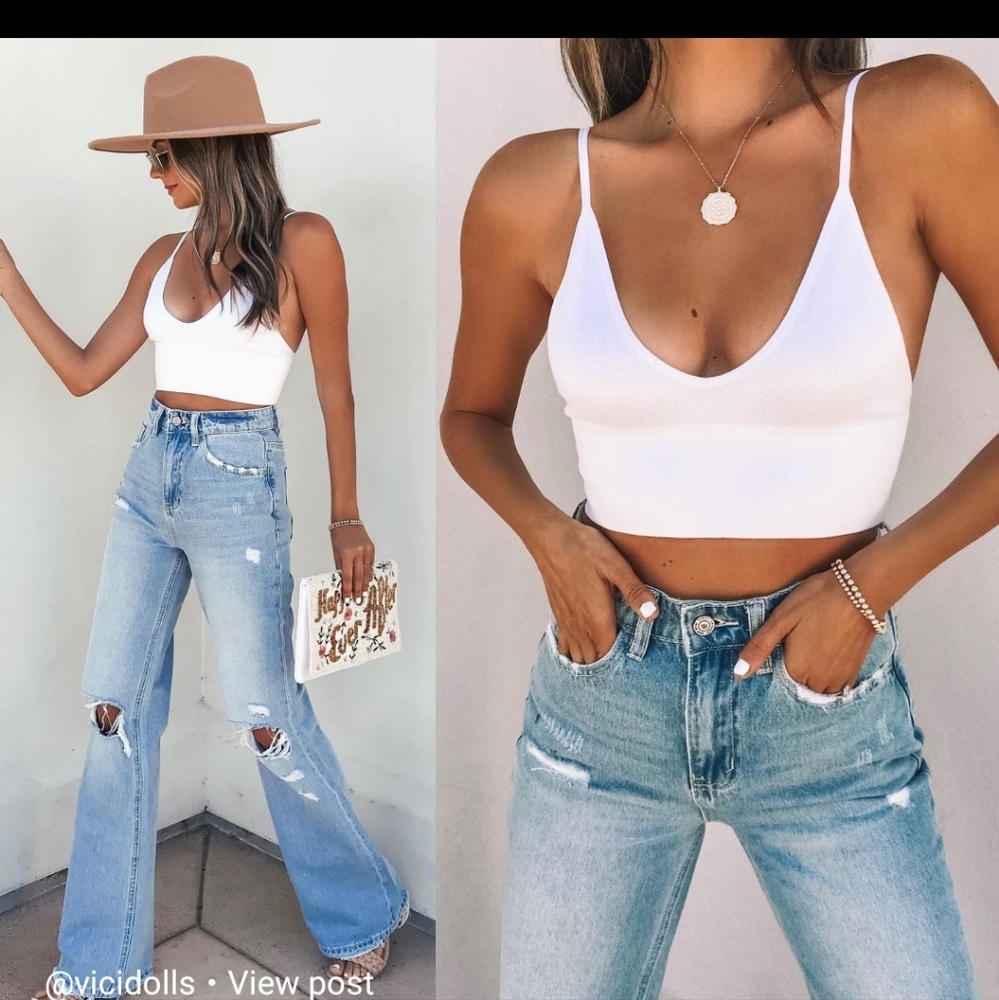 Vicidoll 2 bralette black and white